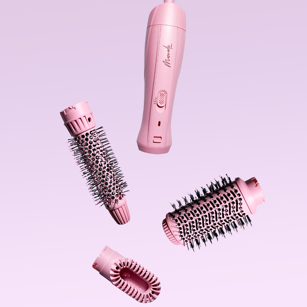 Mermade Hair Interchangeable Blow Dry Brush Pink