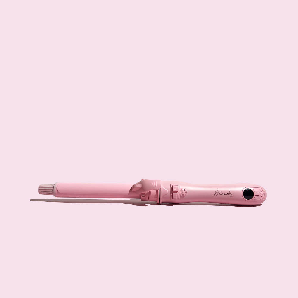 Mermade Hair Spin Curling Iron Pink