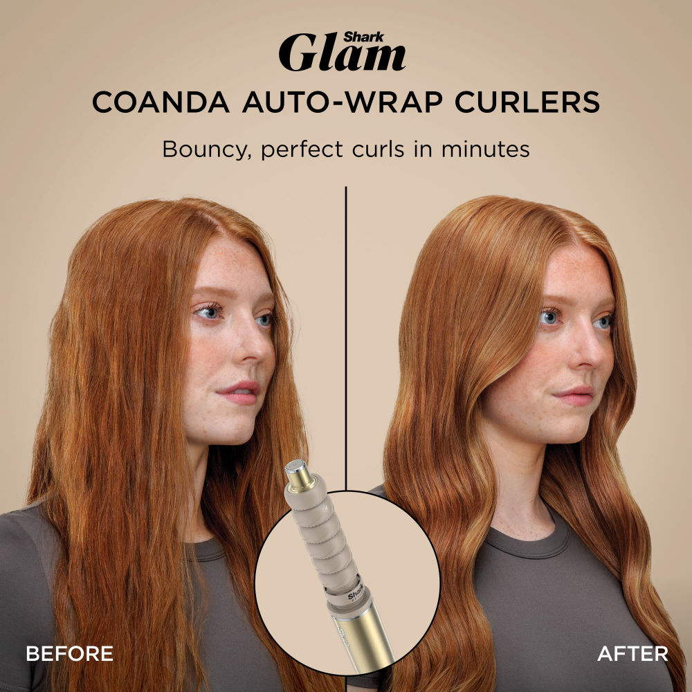 Shark Beauty Glam Ceramic & Air Styling Drying System with Diffuser Gold