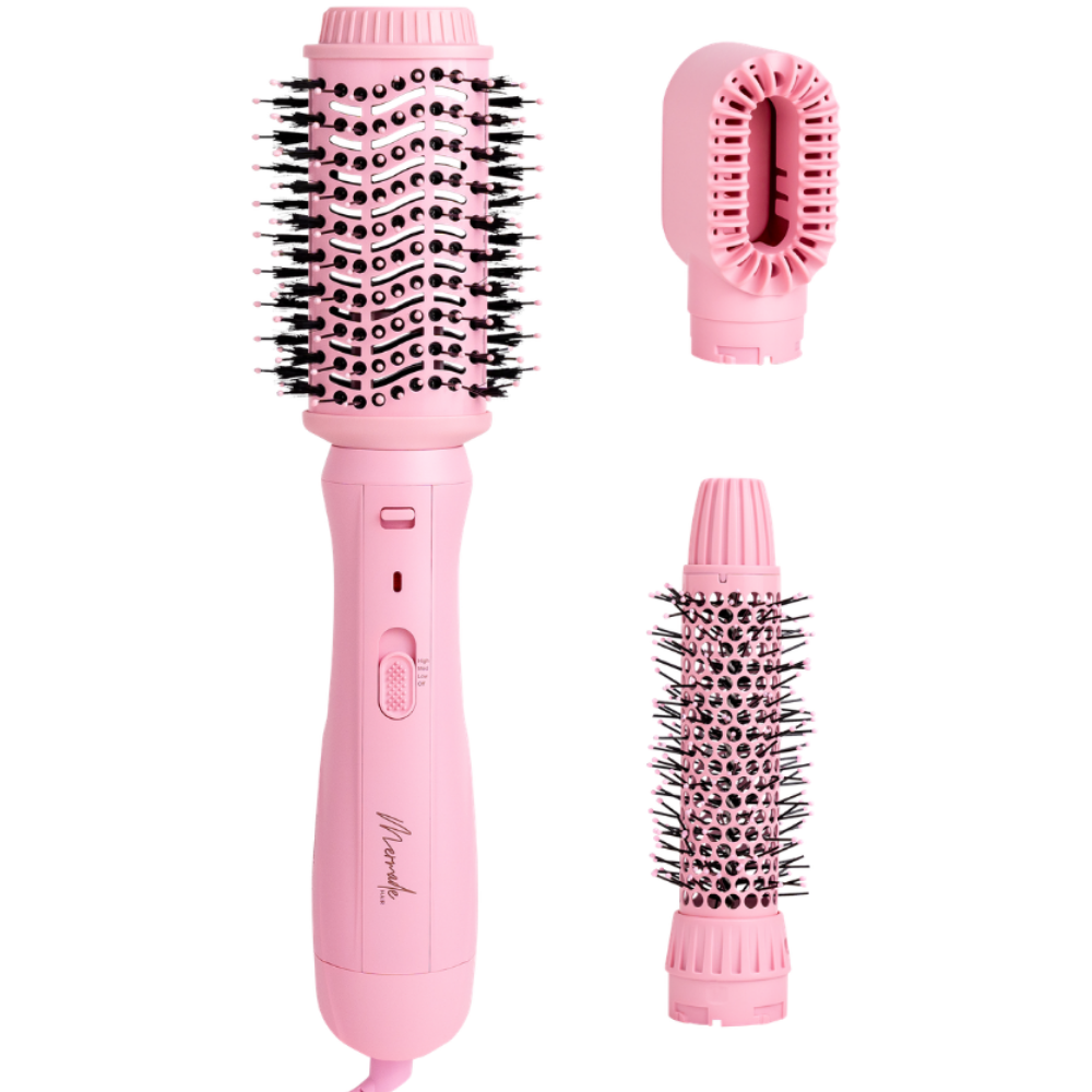 Mermade Hair Interchangeable Blow Dry Brush Pink