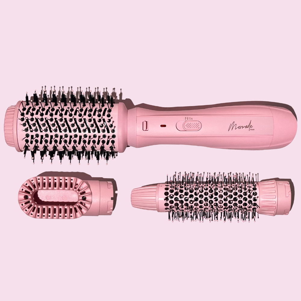 Mermade Hair Interchangeable Blow Dry Brush Pink