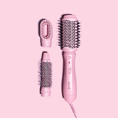Mermade Hair Interchangeable Blow Dry Brush Pink