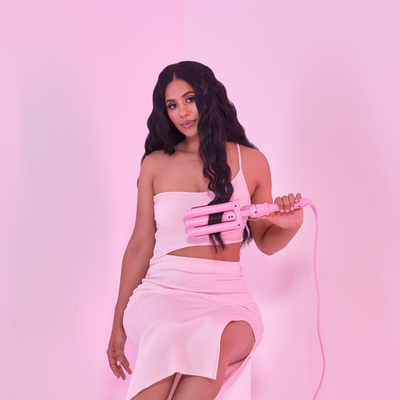 Mermade Hair Mini Pro Waver Pink 25mm