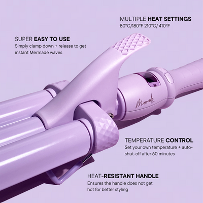 Mermade Hair Cutie Pro Waver Lilac 22mm