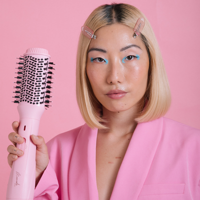 Mermade Hair Blow Dry Brush Pink