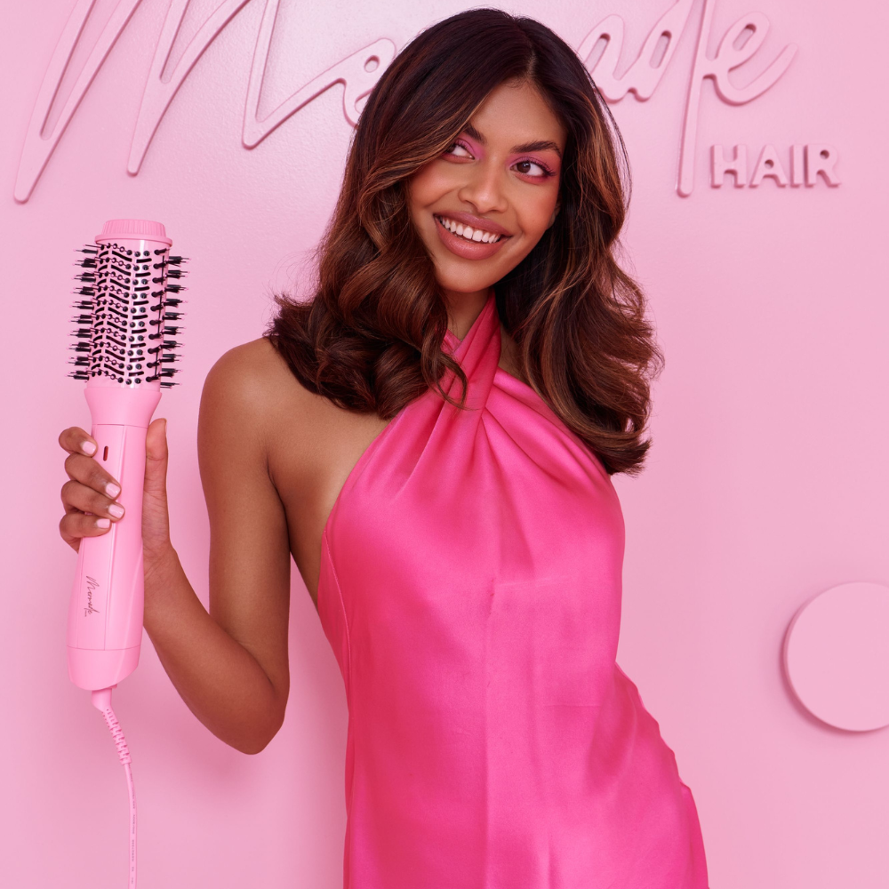 Mermade Hair Blow Dry Brush Pink