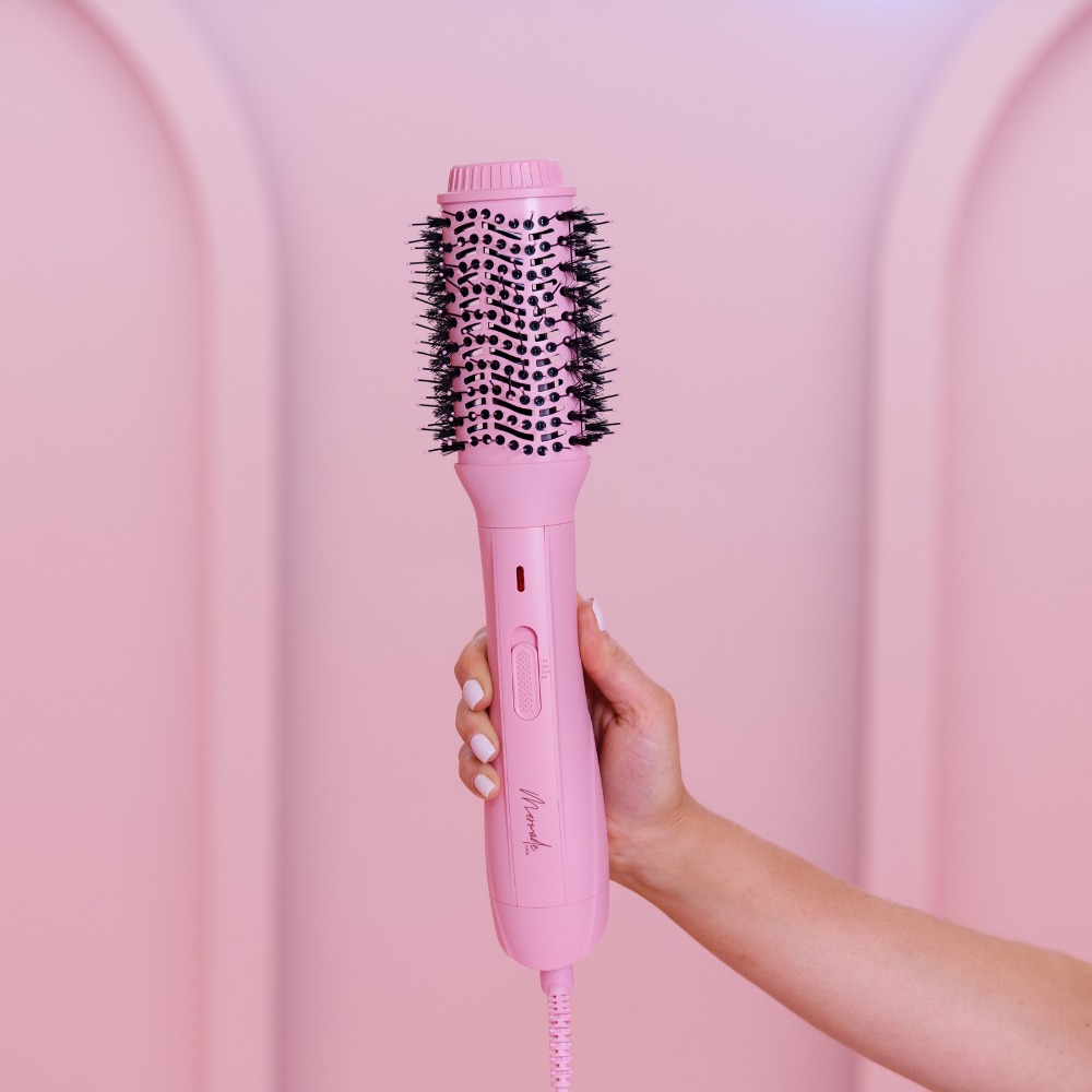 Mermade Hair Blow Dry Brush Pink