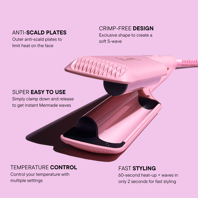 Mermade Hair Double Waver Pink