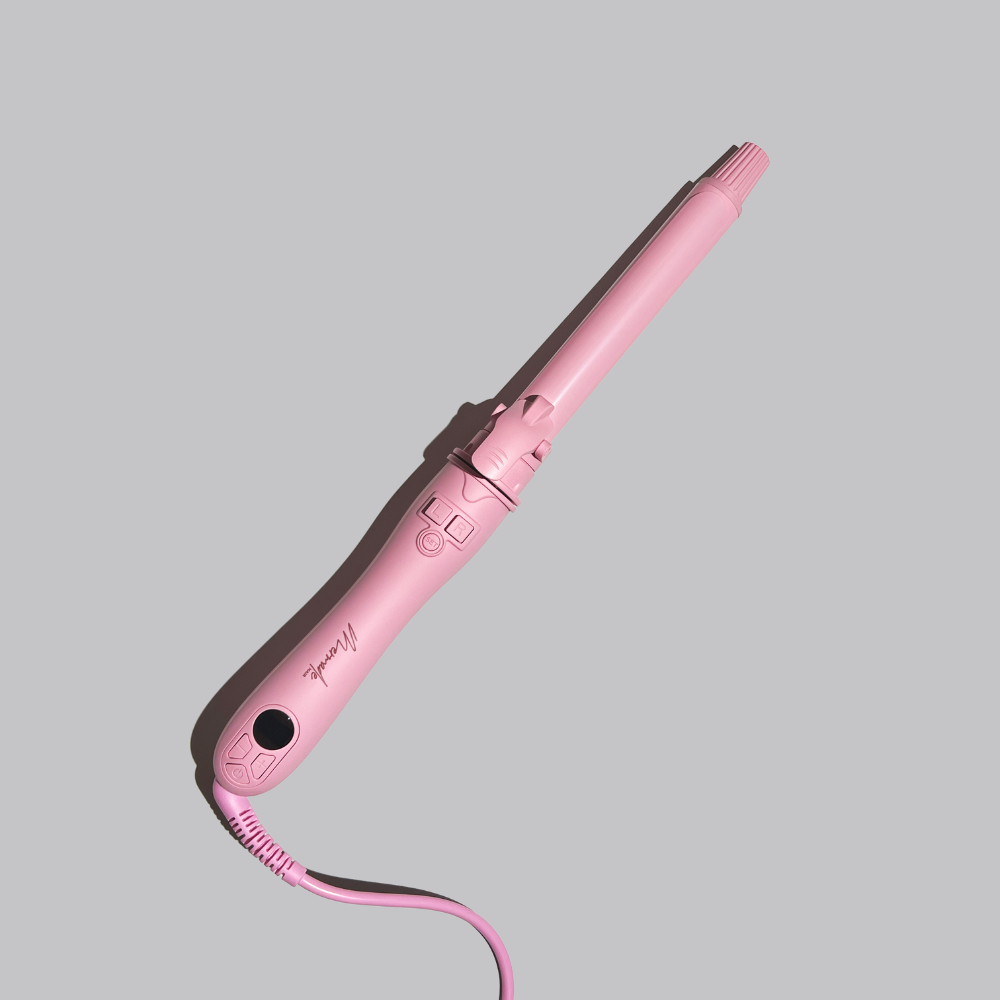 Mermade Hair Spin Curling Iron Pink