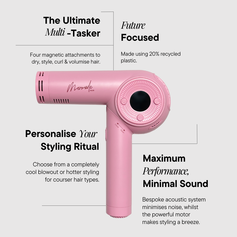 Mermade Hair M Ionic Hair Dryer Pink