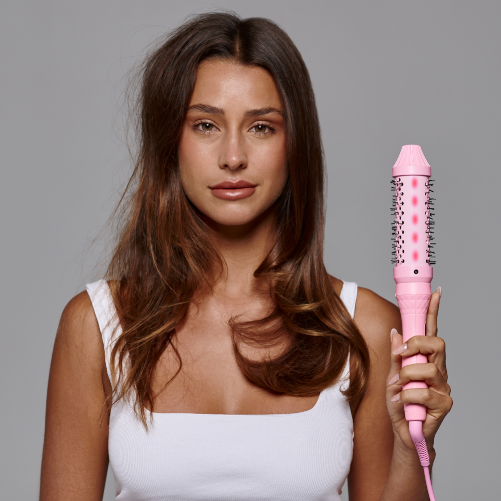 Mermade Hair Infrared Thermal Brush Pink