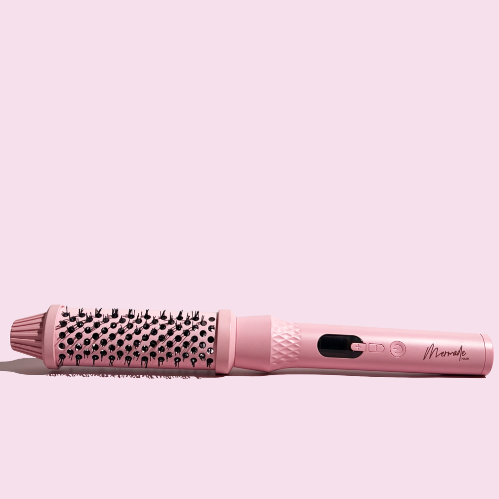 Mermade Hair Infrared Thermal Brush Pink