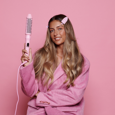 Mermade Hair Infrared Thermal Brush Pink