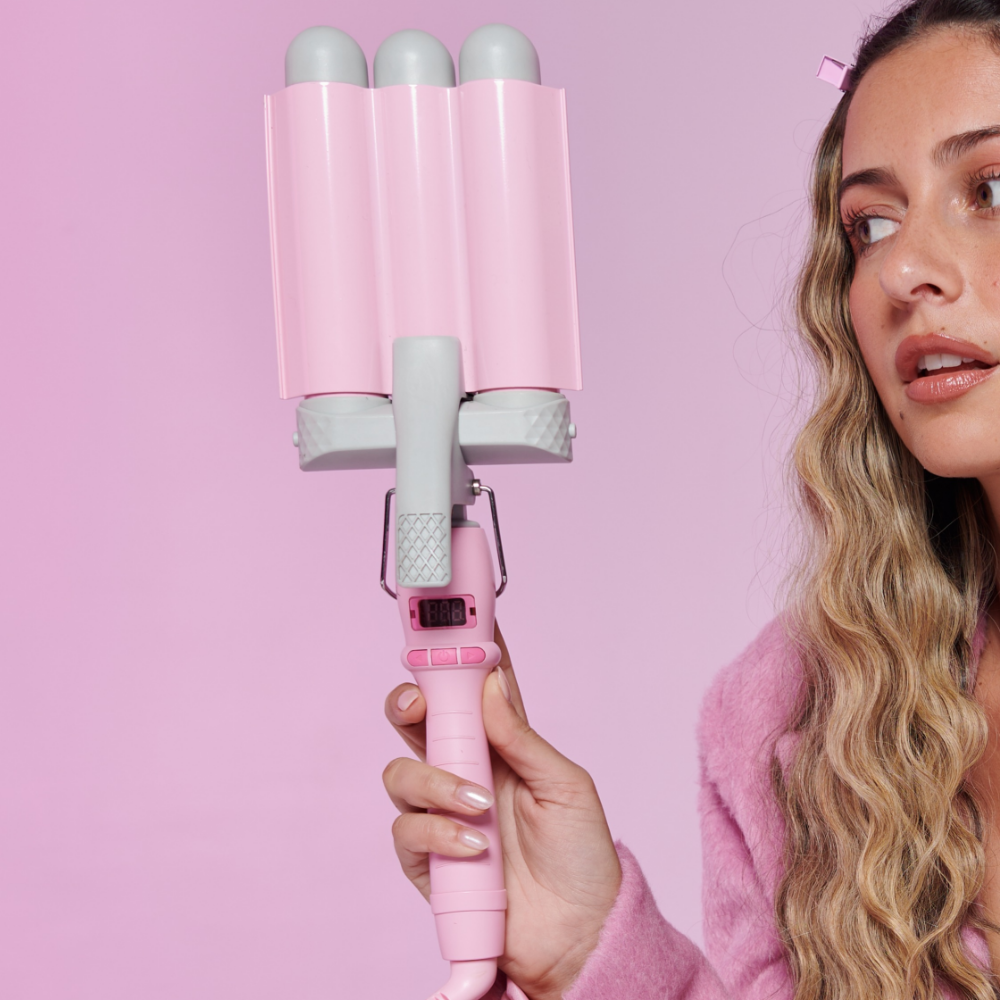 Mermade Hair Original Pro Waver Pink 32mm
