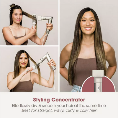 Shark Beauty FlexStyle 5-In-1 Air Styler & Hair Dryer with Storage Case Stone