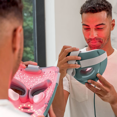 Shark Beauty CryoGlow Under-Eye Cooling & LED Anti-Ageing & Blemish Repair Mask Frosted Green