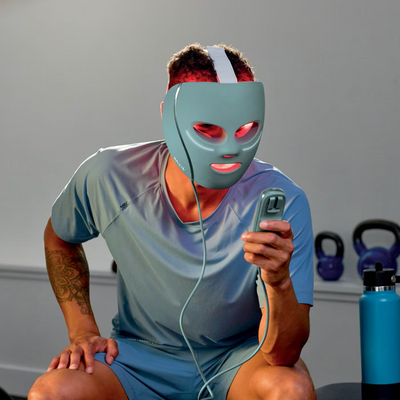 Shark Beauty CryoGlow Under-Eye Cooling & LED Anti-Ageing & Blemish Repair Mask Frosted Green