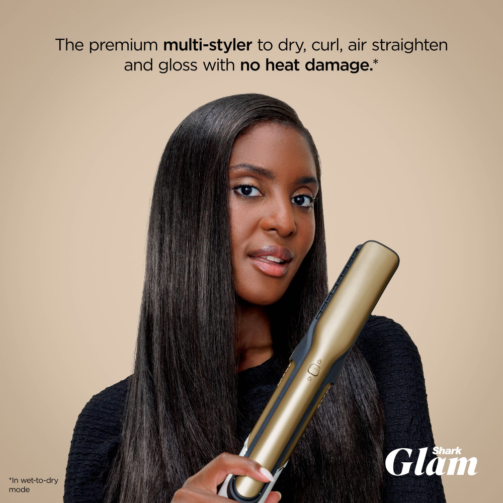 Shark Beauty Glam Ceramic & Air Styling Drying System with Diffuser Gold