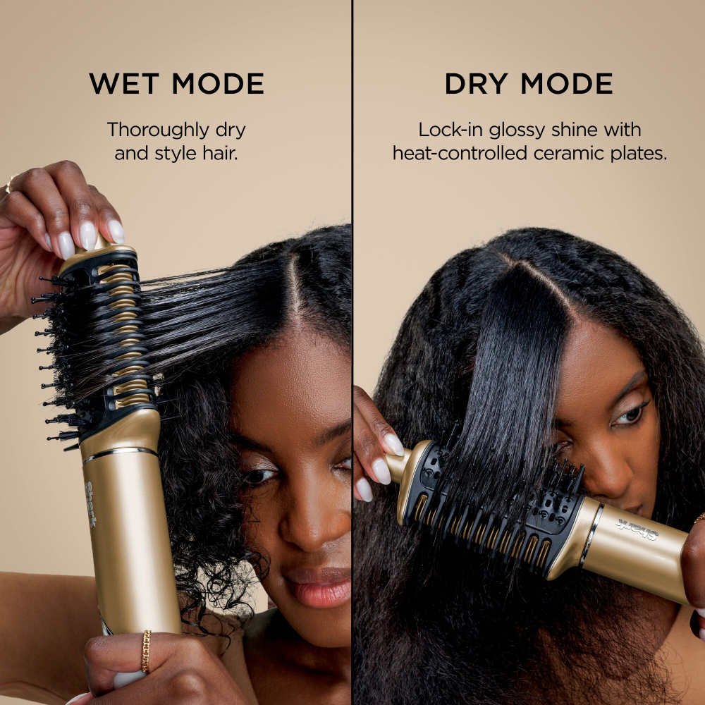 Shark Beauty Glam Ceramic & Air Styling Drying System with Diffuser Gold