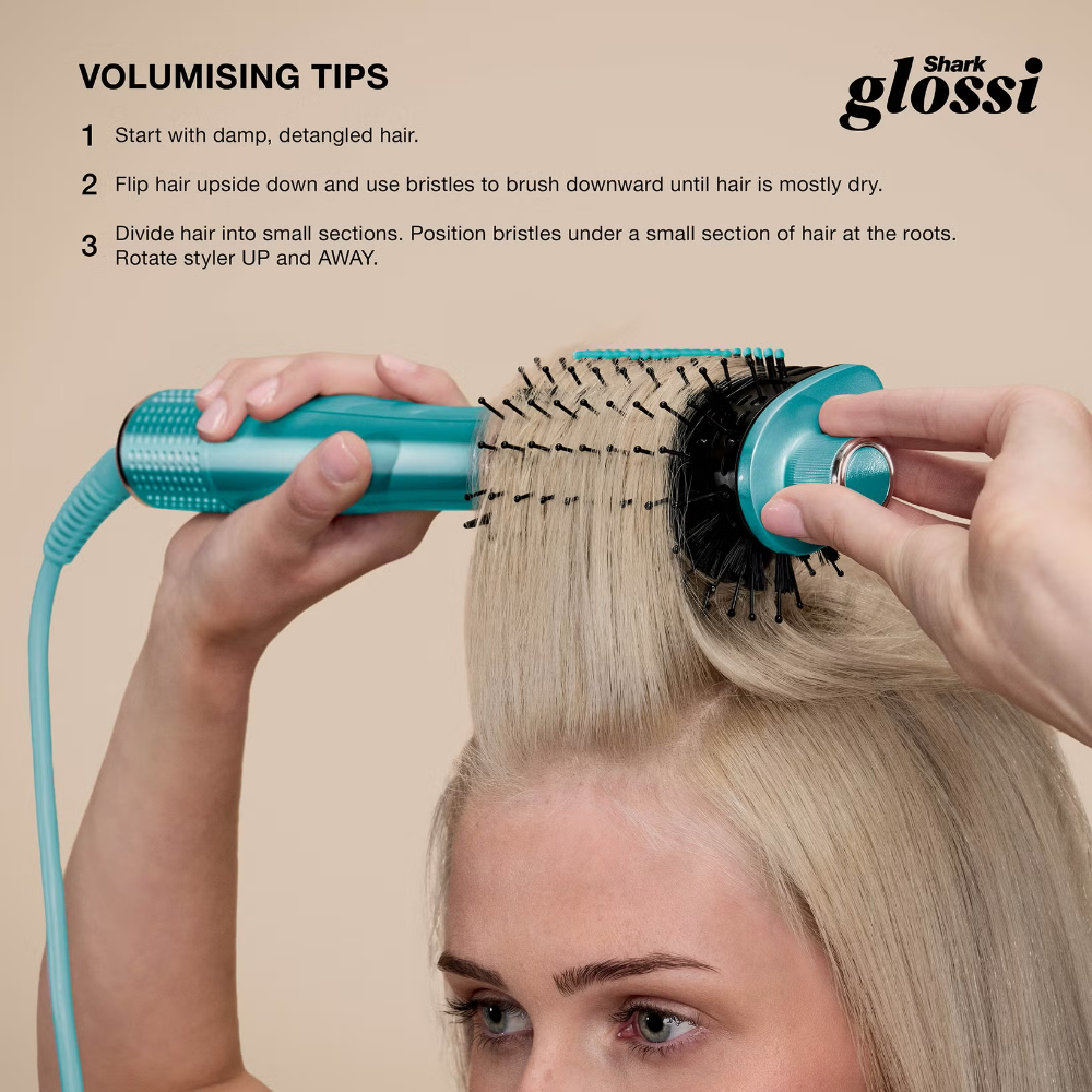 Shark Beauty Glossi 2-In-1 Hot Tool & Air Glosser Juniper