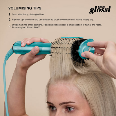 Shark Beauty Glossi 2-In-1 Hot Tool & Air Glosser Juniper