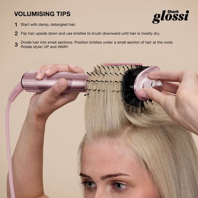 Shark Beauty Glossi 2-In-1 Hot Tool & Air Glosser Lychee