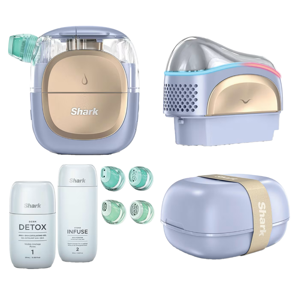 Shark Beauty FacialPro Glow Glow-Boosting At-Home Facial System Spa Purple