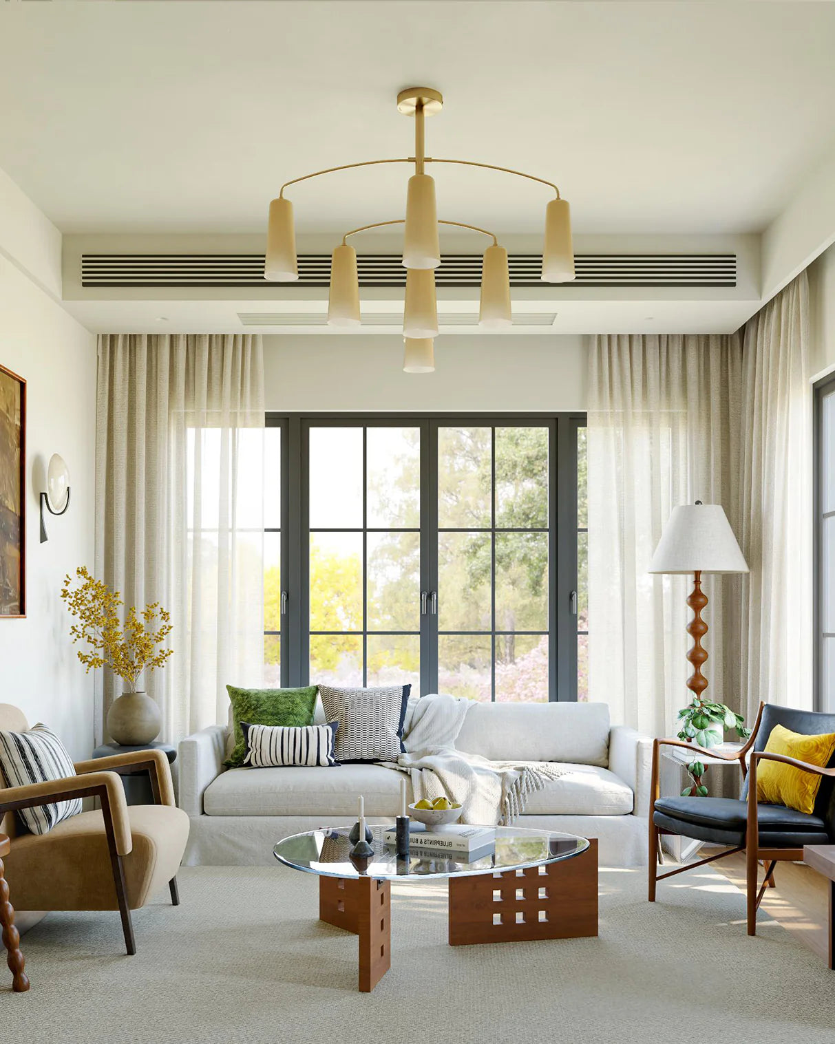 Spiral Tiered Chandelier