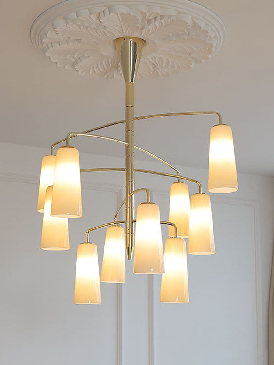Spiral Tiered Chandelier