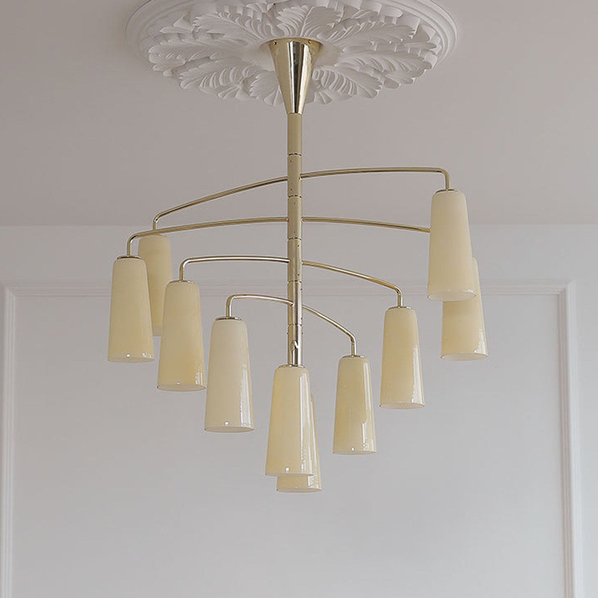 Spiral Tiered Chandelier