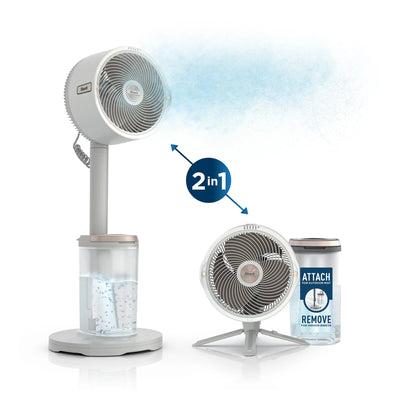 Shark FlexBreeze Pro Mist Indoor Outdoor Pedestal & Table Fan With Water Tank